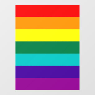 Autocollant Pour Fenêtre 7 bandes Rainbow Pride 