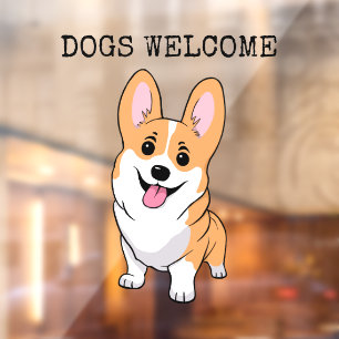 Autocollant Pour Fenêtre Accueil Chiens