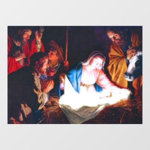 Autocollant Pour Fenêtre Adoration des bergers