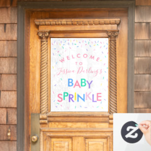Autocollant Pour Fenêtre Affiche de bienvenue d'arrosage pour bébé
