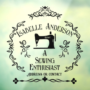 Autocollant Pour Fenêtre Aimer Coudre Vintage