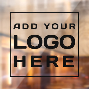 Autocollant Pour Fenêtre Ajouter un logo d'entreprise moderne personnalisé