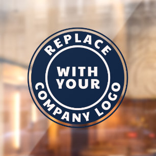 Autocollant Pour Fenêtre Ajouter un logo d'entreprise Salle d'exposition d'