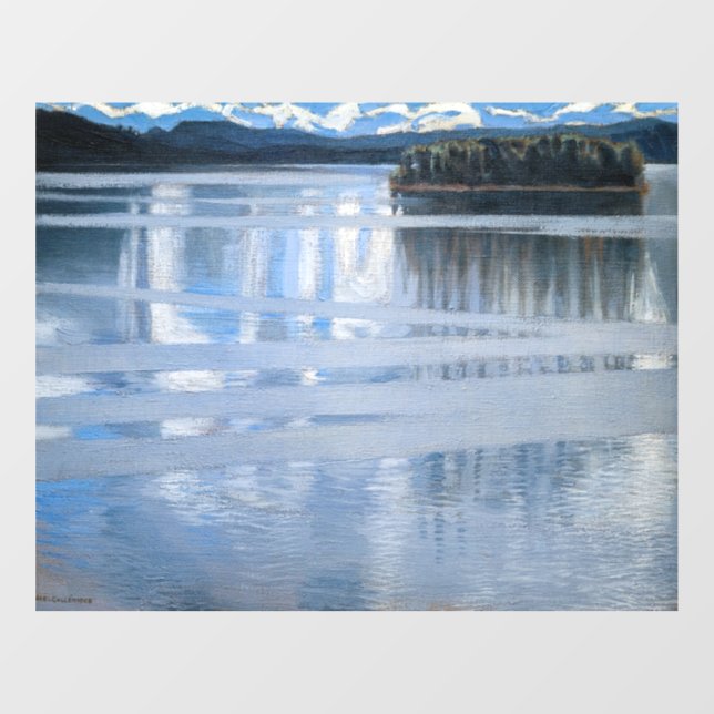 Autocollant Pour Fenêtre Akseli Gallen-Kallela - Lac Keitele (Feuille)
