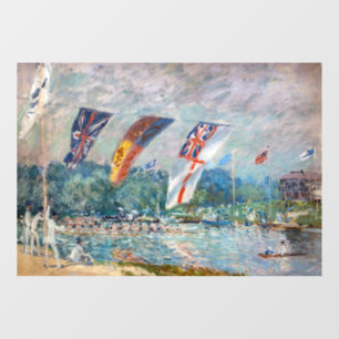Autocollant Pour Fenêtre Alfred Sisley - Regatta à Molesey