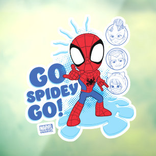 Autocollant Pour Fenêtre Allez Spidey Allez ! Sens de Spidey qui picote