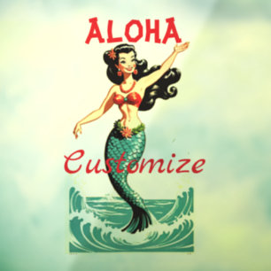 Autocollant Pour Fenêtre Aloha Mermaid Thunder_Thunder_Cove