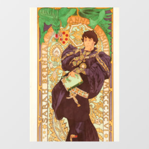 Autocollant Pour Fenêtre Alphonse Mucha Prince et Dragon