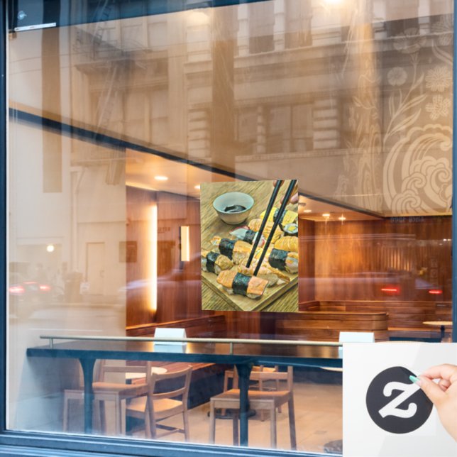 Autocollant Pour Fenêtre Amateur d'art japonais (Fenêtre de café)