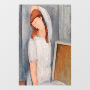 Autocollant Pour Fenêtre Amedeo Modigliani - Portrait Jeanne Hebuterne #1
