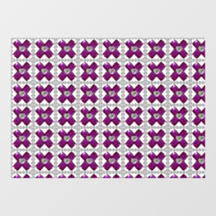 Autocollant Pour Fenêtre Amethyst Diamond Art, violet