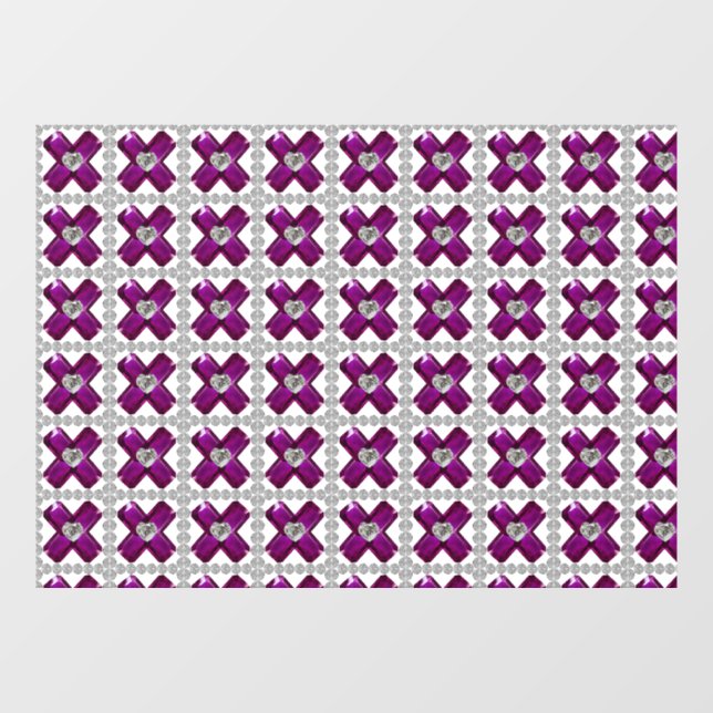Autocollant Pour Fenêtre Amethyst Diamond Art, violet (Feuille)