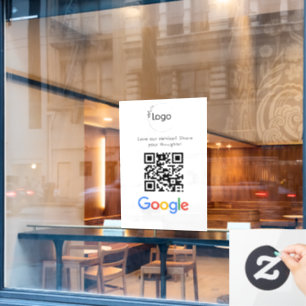 Autocollant Pour Fenêtre Analyse de site Web des avis Google du logo d'entr