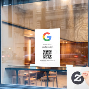 Autocollant Pour Fenêtre Analyse du site Web des avis Google du logo de l'e