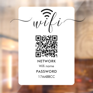 Autocollant Pour Fenêtre Analyser pour connecter le réseau Wifi QR Code Min