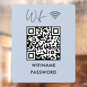 Autocollant Pour Fenêtre Analyser Pour Connecter Wifi Code Qr Mot De Passe 