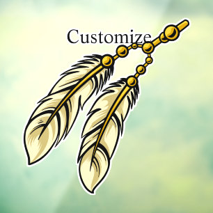 Autocollant Pour Fenêtre Apache Feathers Thunder_Cove