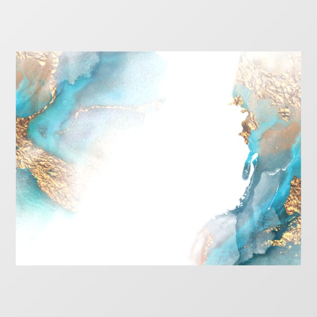 Autocollant Pour Fenêtre Aquarelle abstraite (Feuille)