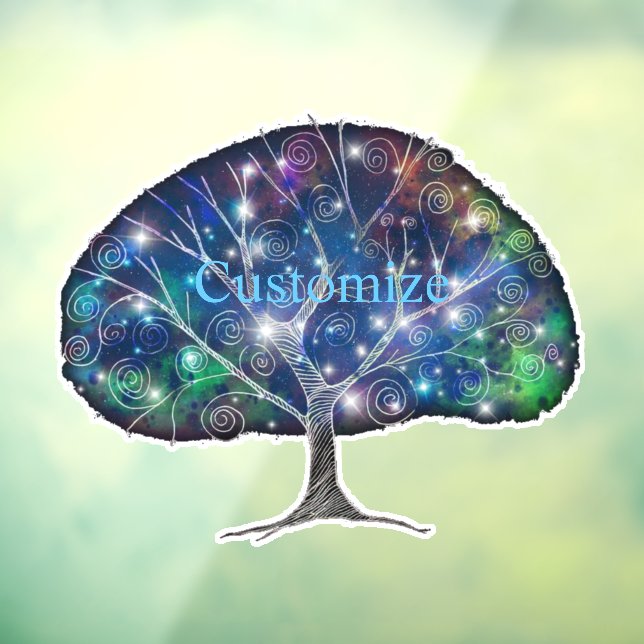 Autocollant Pour Fenêtre Arbre tourbillonnant Thunder_Cove (Feuille 3)