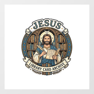 Autocollant Pour Fenêtre Archive de carte de bibliothèque Jésus Archive de 