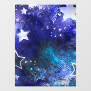 Autocollant Pour Fenêtre Arrière - plan spatial avec étoiles