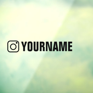 Autocollant Pour Fenêtre Autocollant de fenêtre de signe instagram personna