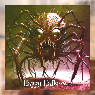 Autocollant Pour Fenêtre Autocollant de fenêtre Halloween Monstre Rouge