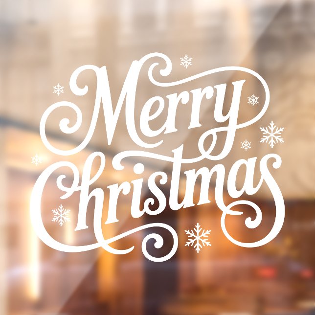 Autocollant Pour Fenêtre Autocollant de fenêtre Joyeux Noël (Feuille 2)