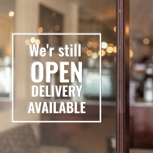 Autocollant Pour Fenêtre Autocollant de fenêtre transparent Minimal We're S