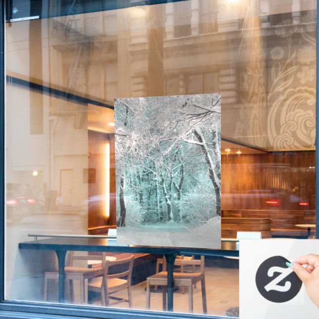 Autocollant Pour Fenêtre autre hiver au pays des merveilles 3 (Fenêtre de café)