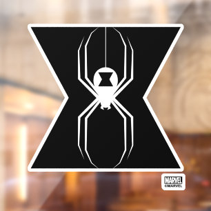 Autocollant Pour Fenêtre Avengers   Icône Veuve Noire