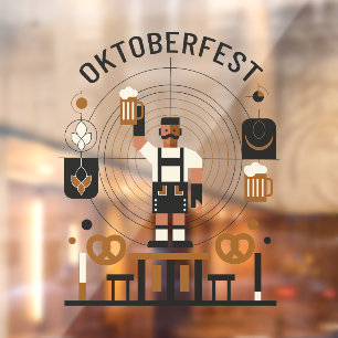 Autocollant Pour Fenêtre Bauhaus Oktoberfest
