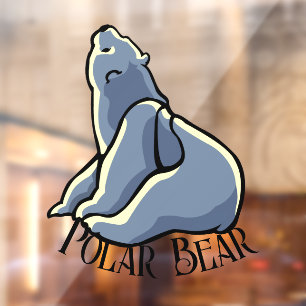 Autocollant Pour Fenêtre Bear Cub Decal Personnalisé Ours Art Fenêtre Class