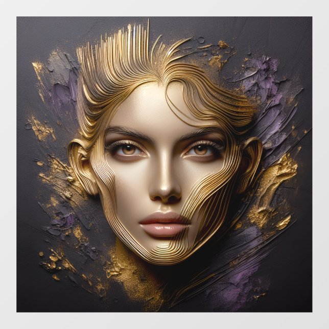 Autocollant Pour Fenêtre Beau visage (Feuille)