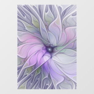Autocollant Pour Fenêtre Beauté étonnante Fleur d'art Abstrait fractal mode