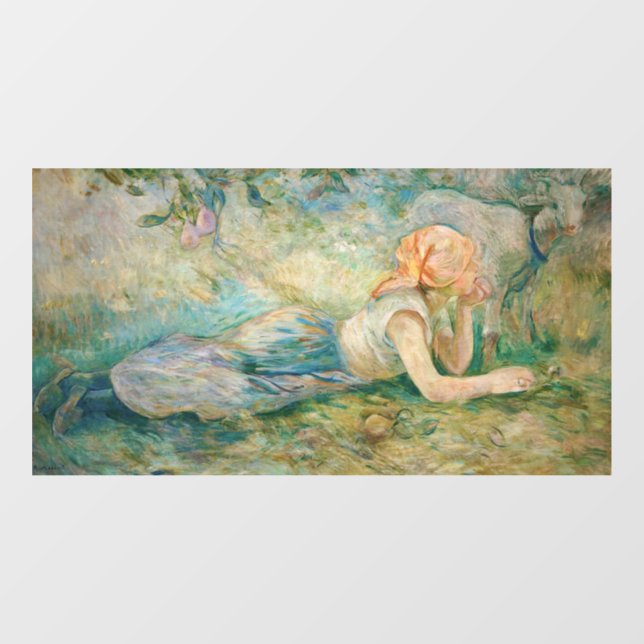 Autocollant Pour Fenêtre Berthe Morisot - Berger au repos (Feuille)