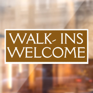 Autocollant Pour Fenêtre Bienvenue aux visiteurs Client Entreprise Invitant