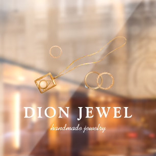 Autocollant Pour Fenêtre  Bijoux artisanaux Moderne Logo Professionnel