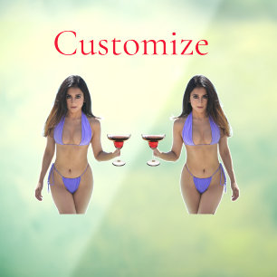 Autocollant Pour Fenêtre Bikini brun beauté Thunder_Cove