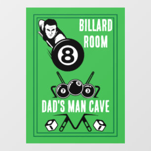 Autocollant Pour Fenêtre Billards de poche vintages