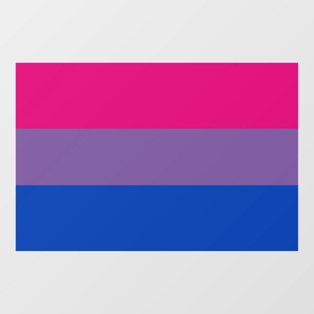 Autocollant Pour Fenêtre Bisexual pride (Feuille)