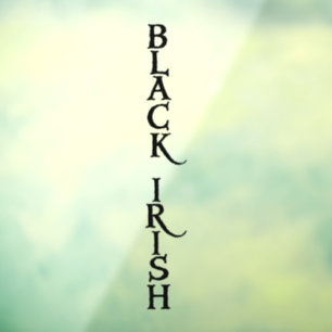 Autocollant Pour Fenêtre Black Irish vert voir-thru fenêtre accrocher à l'a