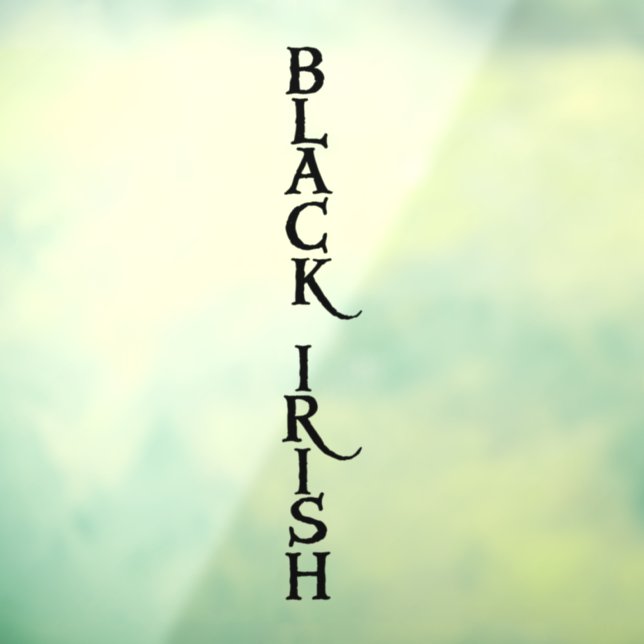 Autocollant Pour Fenêtre Black Irish vert voir-thru fenêtre accrocher à l'a (Feuille 3)