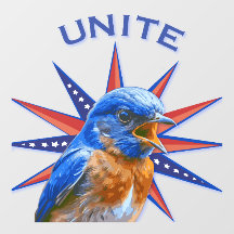Bleuet UNITE Cling de fenêtre (adhésif à l'avant)