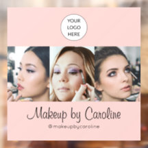 Blush Pink Script Logo Photo Makeup Studio