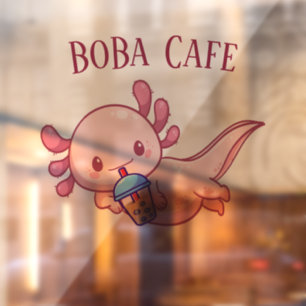Autocollant Pour Fenêtre Boba Tea, Buble lait thé