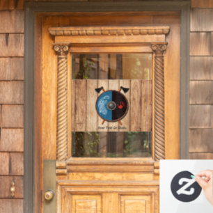 Autocollant Pour Fenêtre Bouclier viking et axes