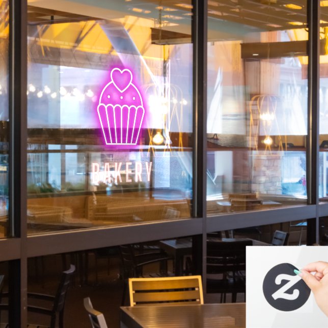 Autocollant Pour Fenêtre Boulangerie Business Neon (Fenêtre du restaurant)