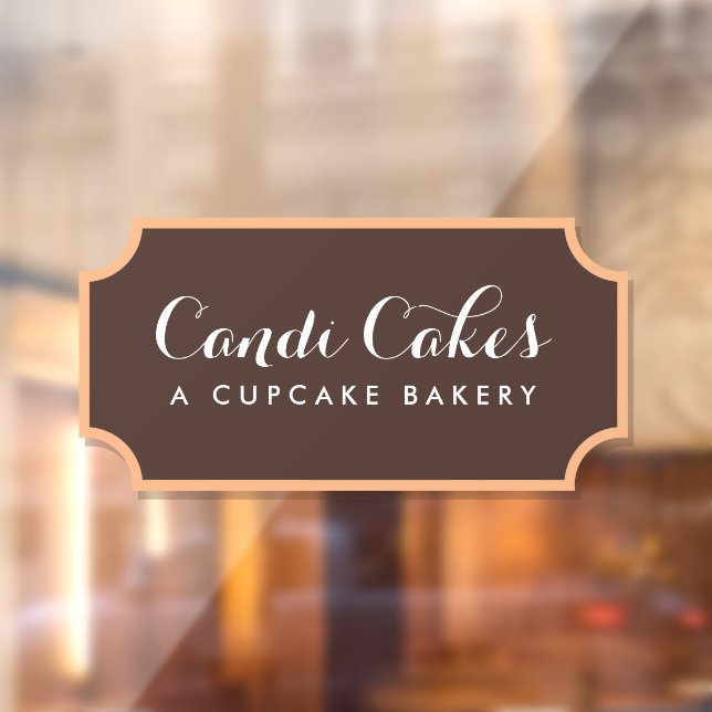 Autocollant Pour Fenêtre Boulangerie Calligraphie (Feuille 2)