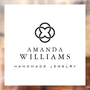 Autocollant Pour Fenêtre Boutique de logo Abstrait, Boutique